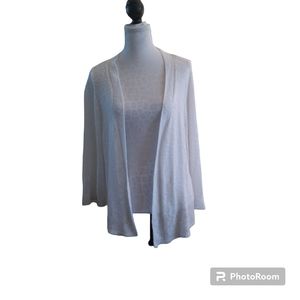 Alexandra + Oak open off white cardigan size XXL